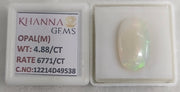 4.88/CT Natural Opal with Govt. Lab Certificate-12214D49538